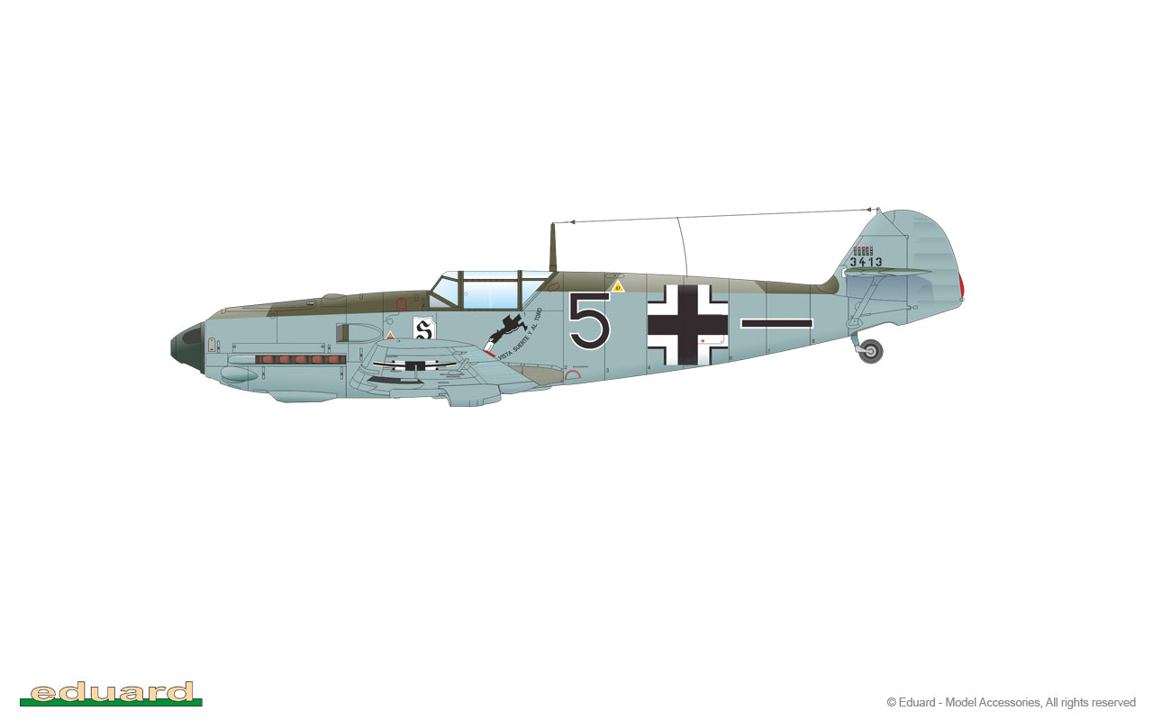 Eduard kits 11144 1:48 Adlerangriff Limited edition DOUBLE kit of Messerschmitt Bf-109E