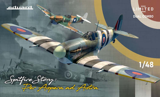 Eduard 11162 1:48 Supermarine Spitfire Story: Per Aspera ad Astra Dual Combo Limited Edition