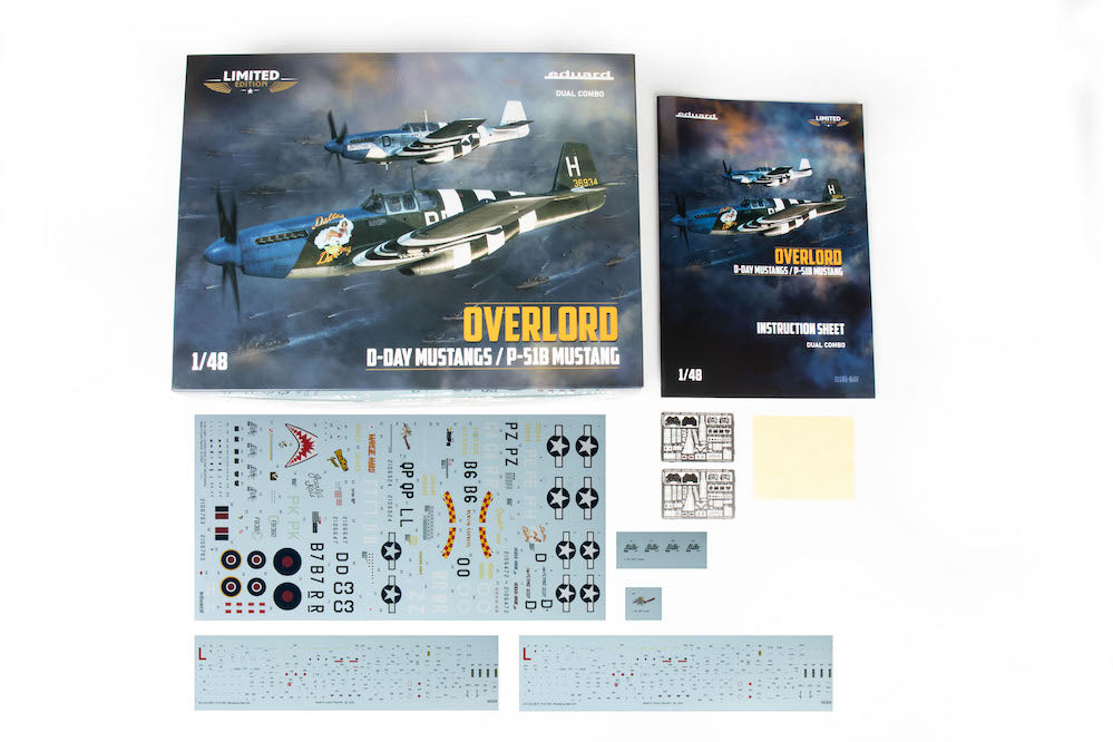 Eduard kits 11181 1:48 Overlord : D-Day Mustangs. Limited Edition, Dual Combo