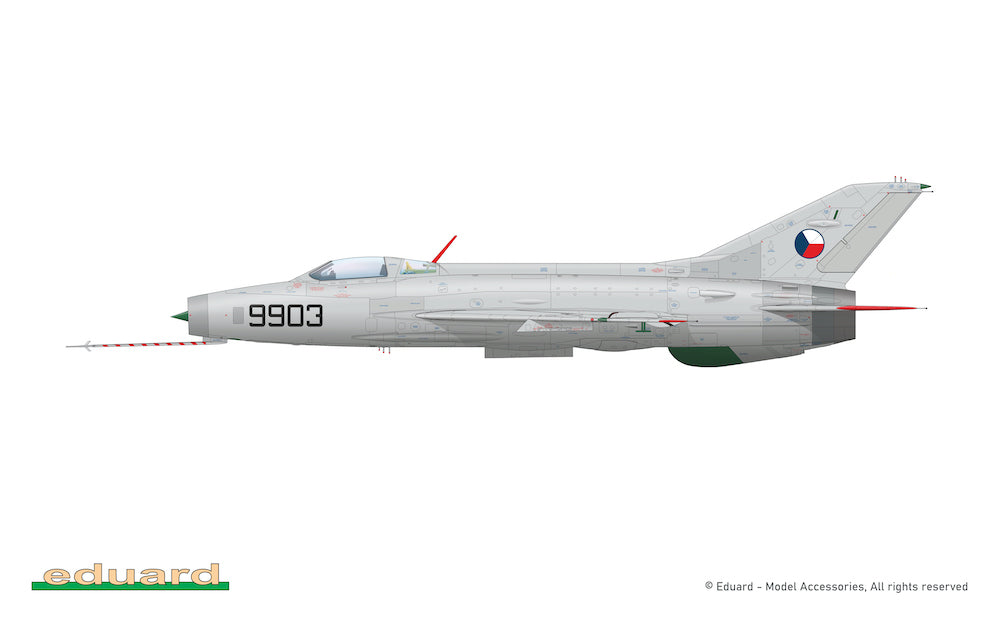 Eduard kits 11190 1:48 EFKA / Mikoyan MiG-21F-13 in Czechoslovak service