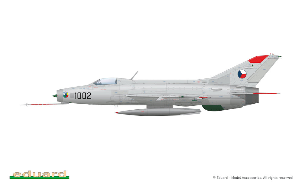 Eduard kits 11190 1:48 EFKA / Mikoyan MiG-21F-13 in Czechoslovak service