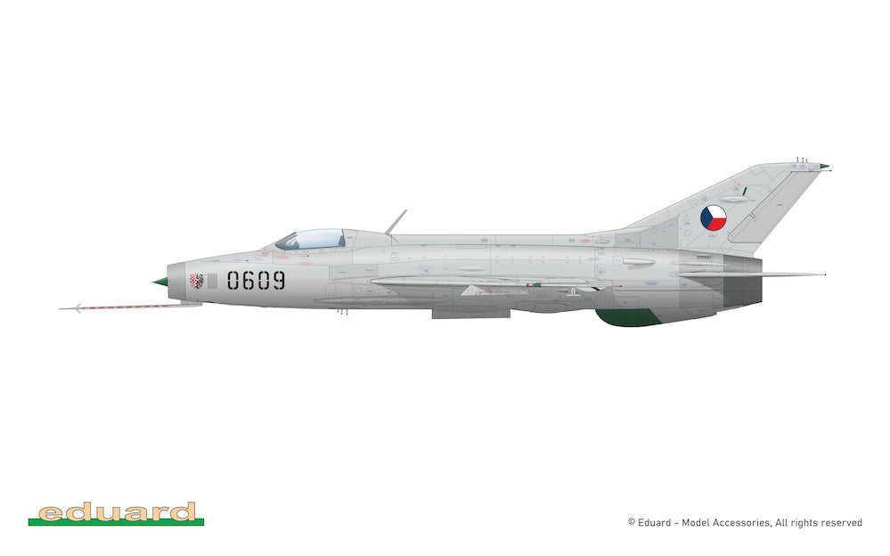 Eduard kits 11190 1:48 EFKA / Mikoyan MiG-21F-13 in Czechoslovak service