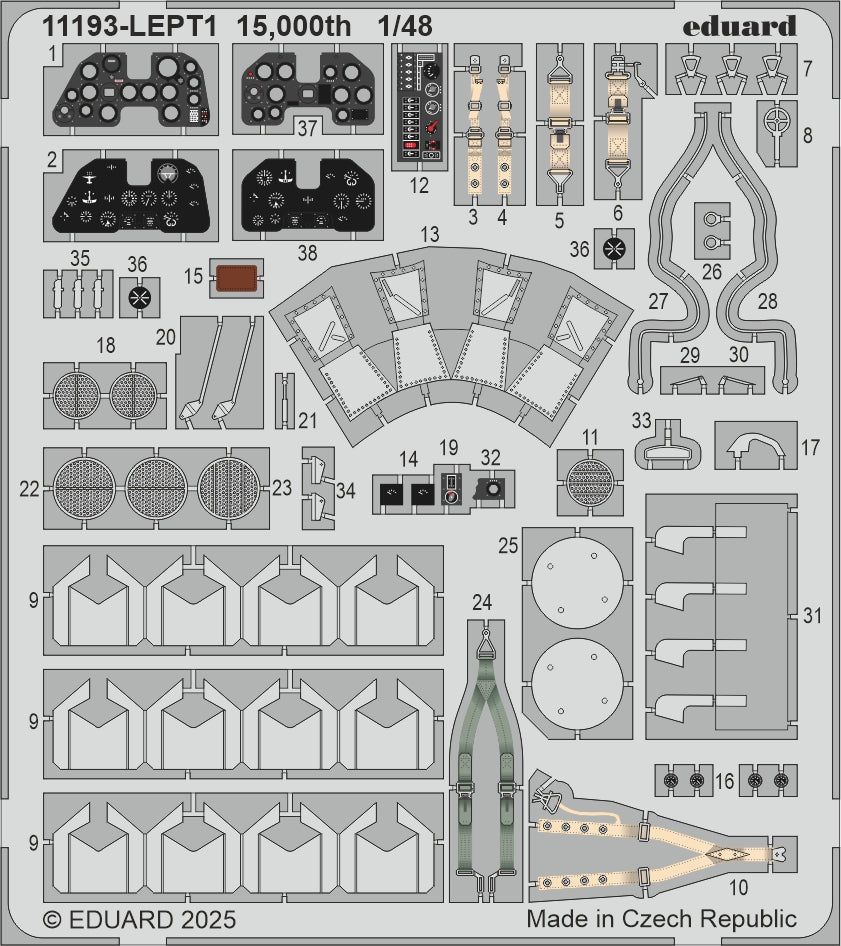 Eduard kits 11193 1:48 15,000th The Limited edition kit of US WWII fighter Curtiss P-40N Warhawk