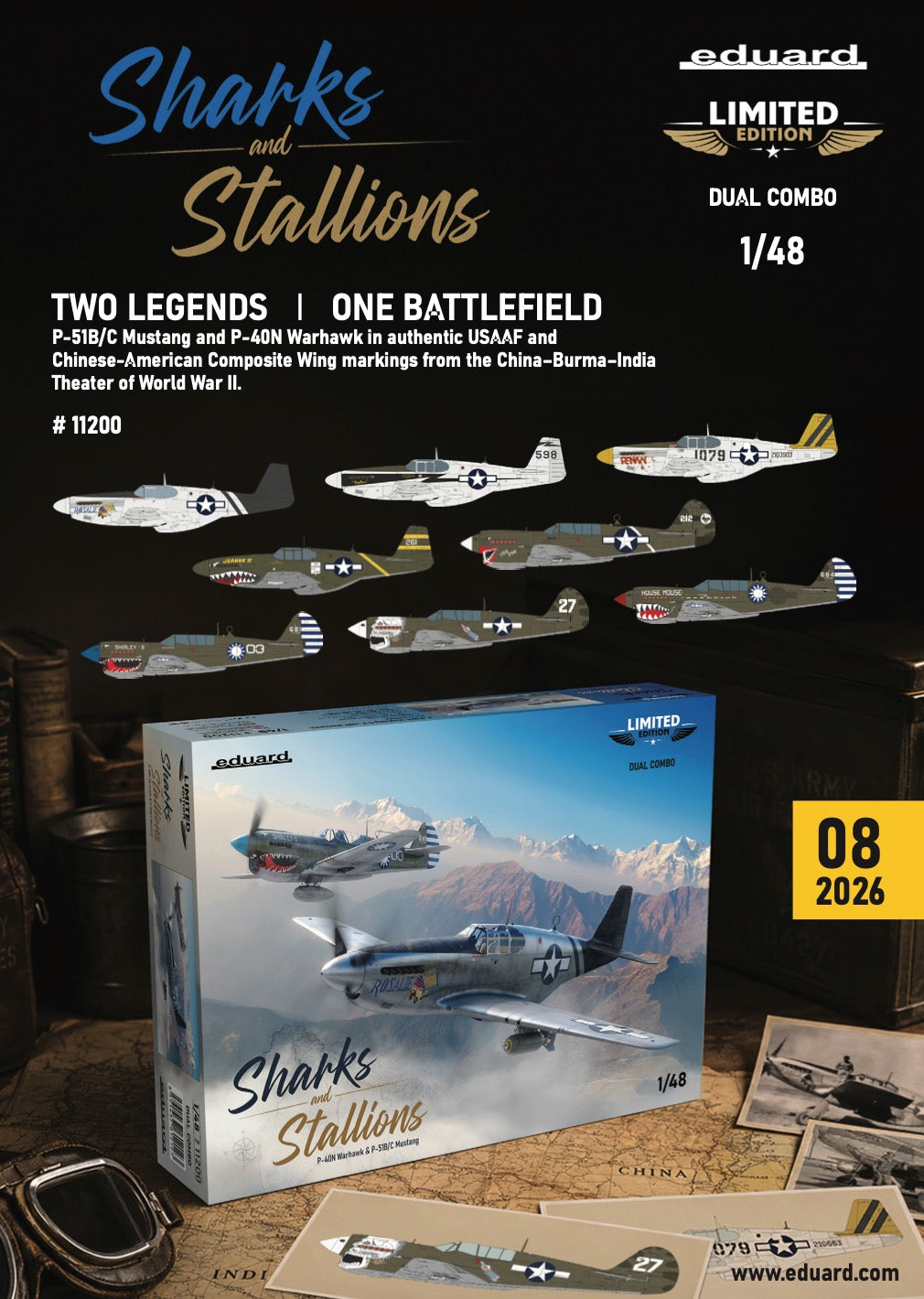Eduard kits 11200 1:48 Sharks and Stallions DUAL COMBO