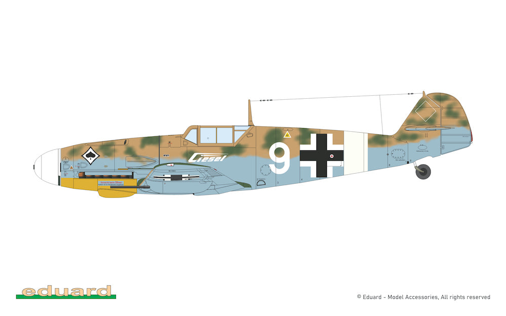 Eduard kits 2112 1:72 AFRIKA Limited edition kit of Messerschmitt Bf-109 in F-4, G-2 and G-4 versions