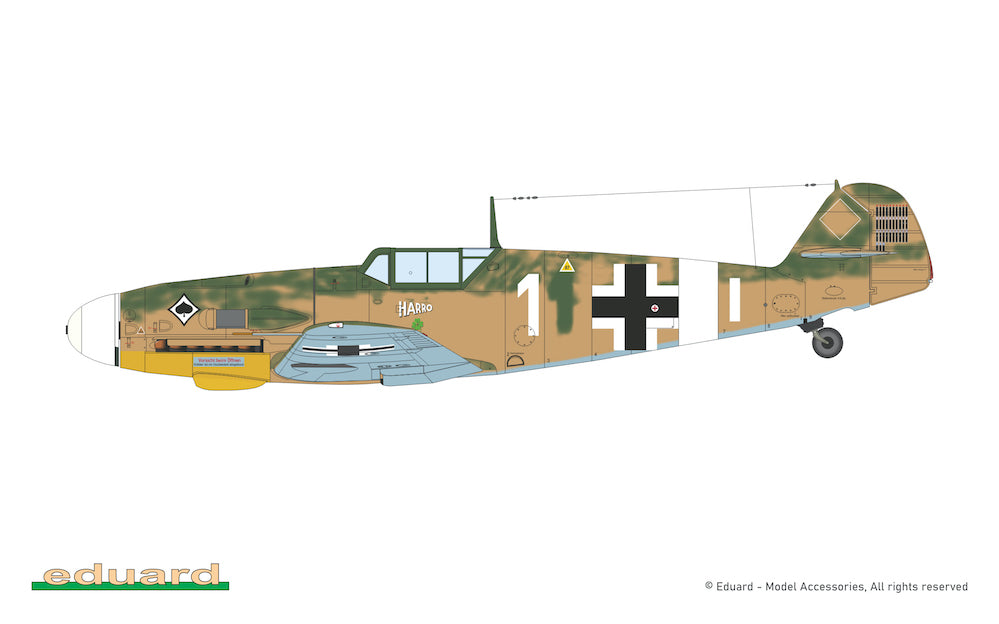 Eduard kits 2112 1:72 AFRIKA Limited edition kit of Messerschmitt Bf-109 in F-4, G-2 and G-4 versions