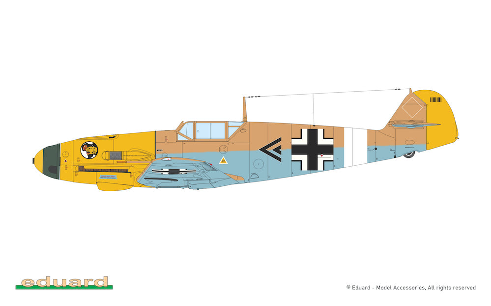 Eduard kits 2112 1:72 AFRIKA Limited edition kit of Messerschmitt Bf-109 in F-4, G-2 and G-4 versions