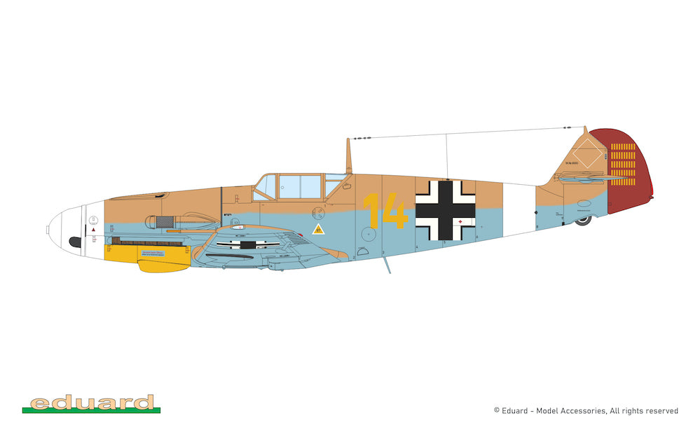 Eduard kits 2112 1:72 AFRIKA Limited edition kit of Messerschmitt Bf-109 in F-4, G-2 and G-4 versions