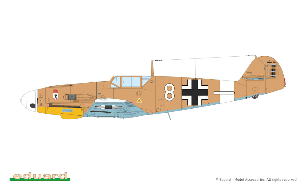 Eduard kits 2112 1:72 AFRIKA Limited edition kit of Messerschmitt Bf-109 in F-4, G-2 and G-4 versions