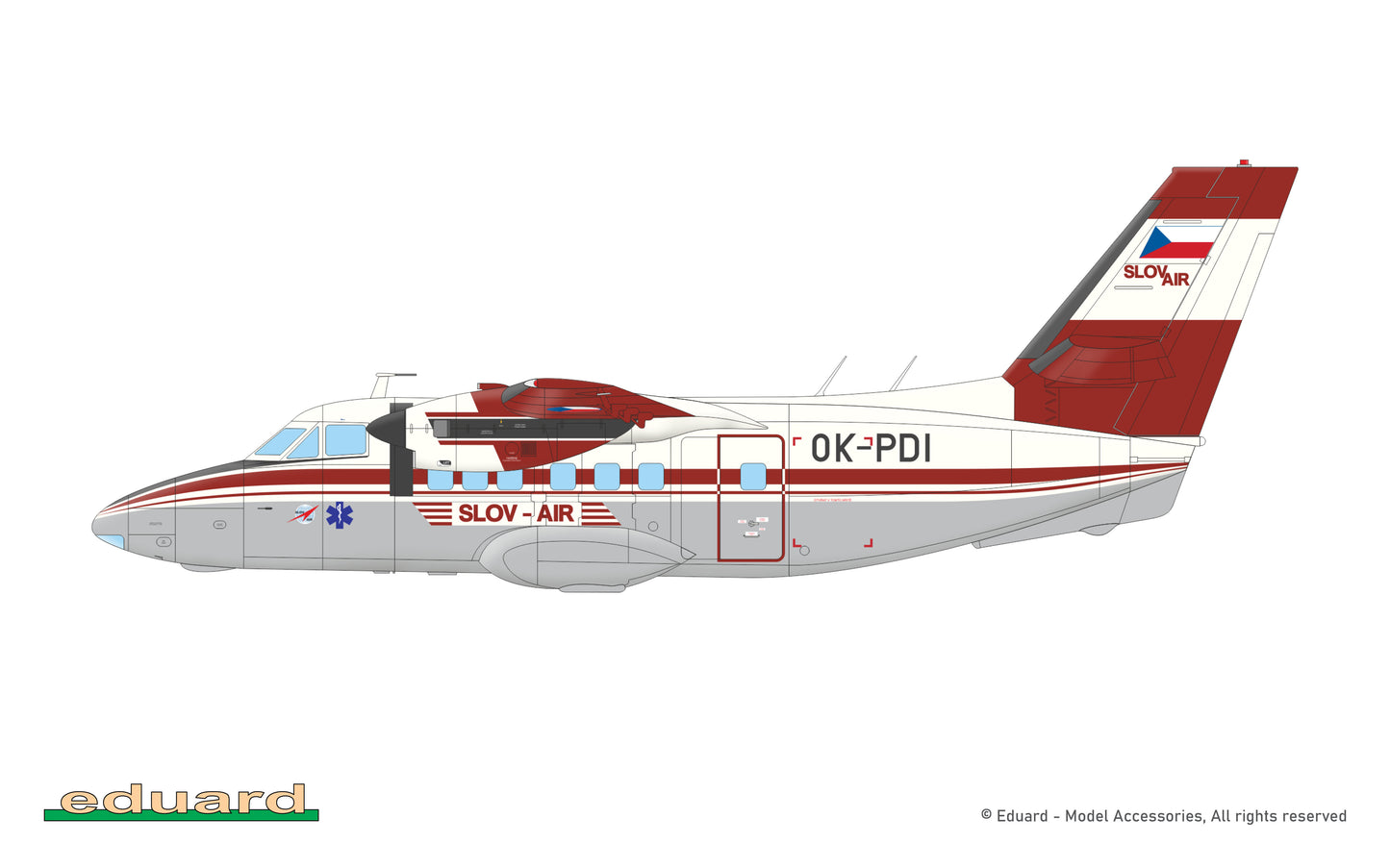 Eduard kits 2148 1:72 Let L-410UVP Turbolet Limited Edition