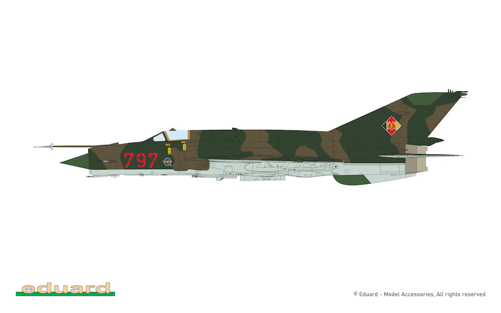 Eduard kits 2151 1:72 Mikoyan MiG-21bis DUAL COMBO