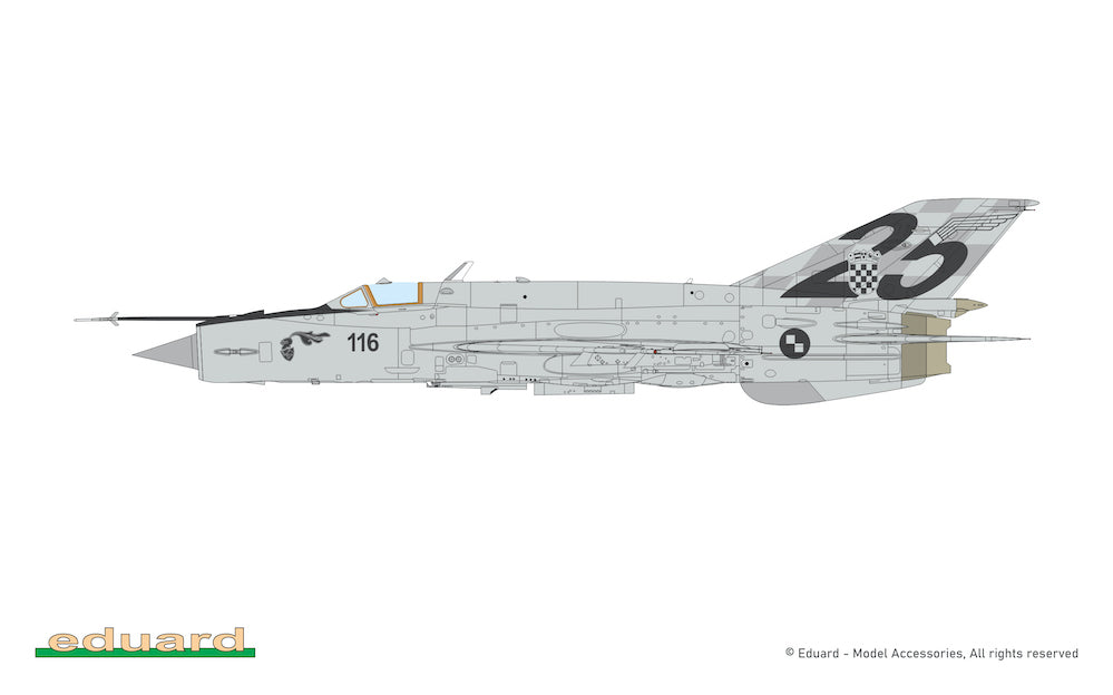 Eduard kits 2151 1:72 Mikoyan MiG-21bis DUAL COMBO