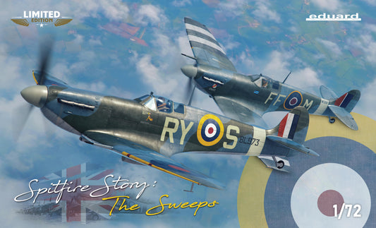 Eduard kits 2154 1:72 Supermarine Spitfire STORY: The Sweeps DUAL COMBO