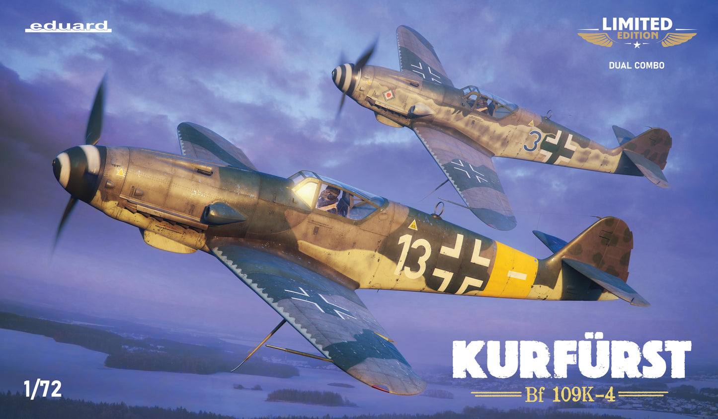Eduard kits 2155 1:72 Messerschmitt Bf-109K-4 KURFÜRST DUAL COMBO