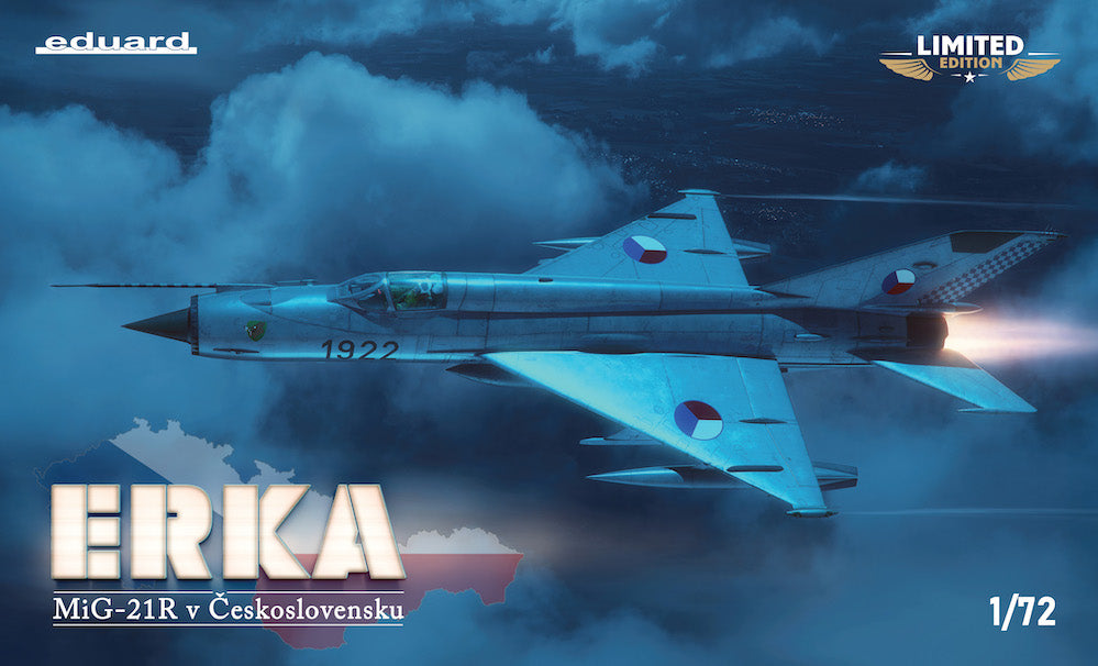 Eduard kits 2156 1:72 ERKA / Mikoyan MiG-21R Czechoslovakia