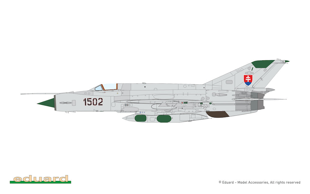 Eduard kits 2156 1:72 ERKA / Mikoyan MiG-21R Czechoslovakia