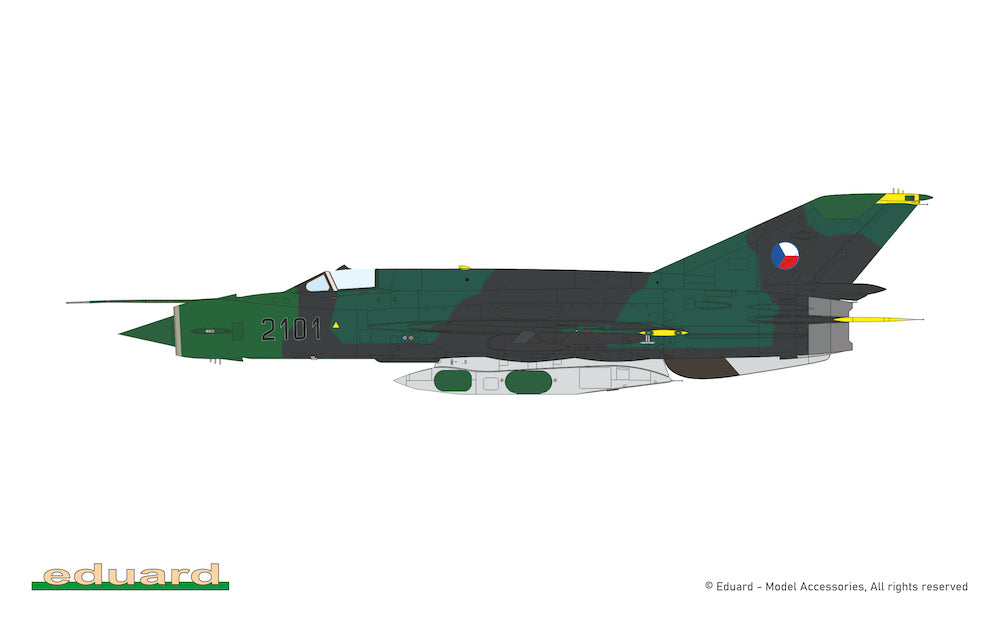 Eduard kits 2156 1:72 ERKA / Mikoyan MiG-21R Czechoslovakia