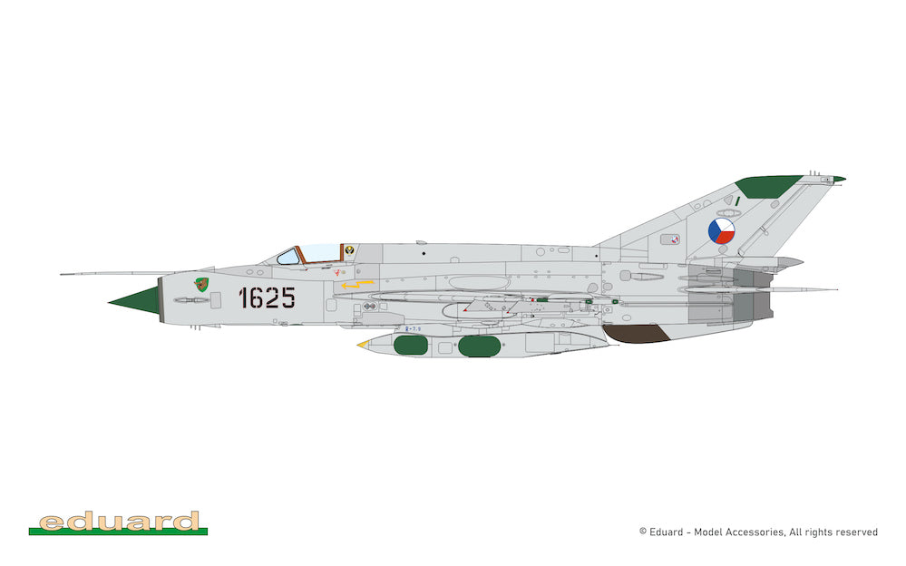 Eduard kits 2156 1:72 ERKA / Mikoyan MiG-21R Czechoslovakia