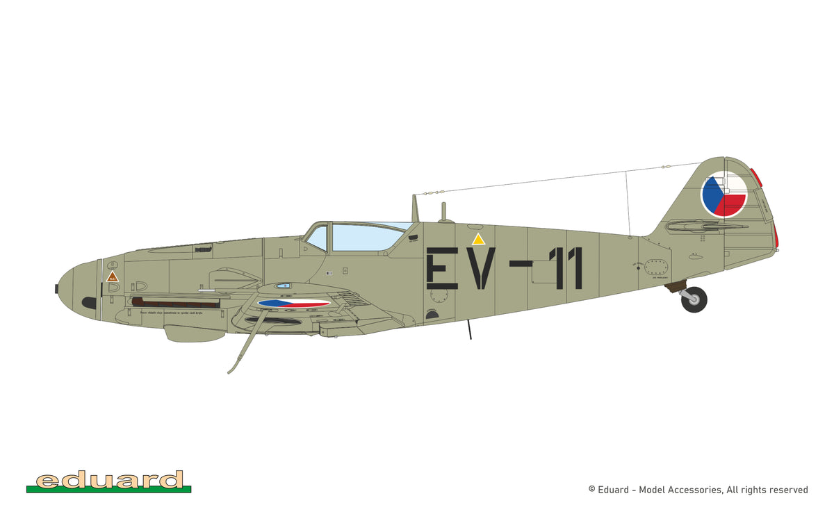Eduard kits 2157 1:72 AVIA S-99/C-10 1/72 Limited Edition kit of Czechoslovak piston engine fighter aircraft Avia S-99 / C-10 in 1/72 scale. S-99 / C-10 is Czechoslovak post-war designation for Bf 109G-10 (WNF/Diana production) flown by Czechoslovak arme