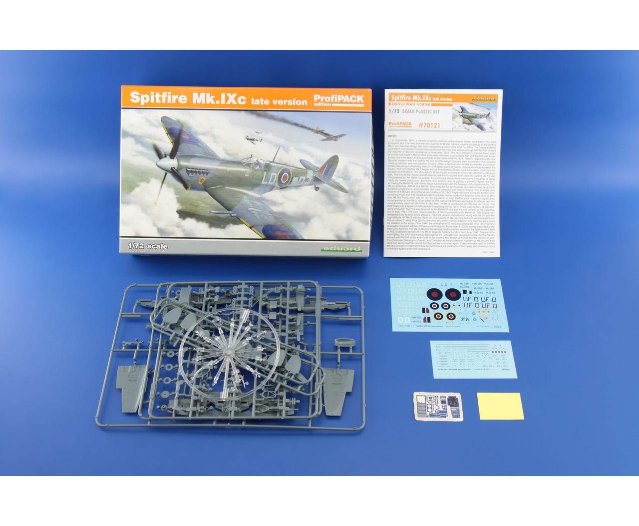 Eduard kits 70121 1:72 Supermarine Spitfire Mk.IXc late version