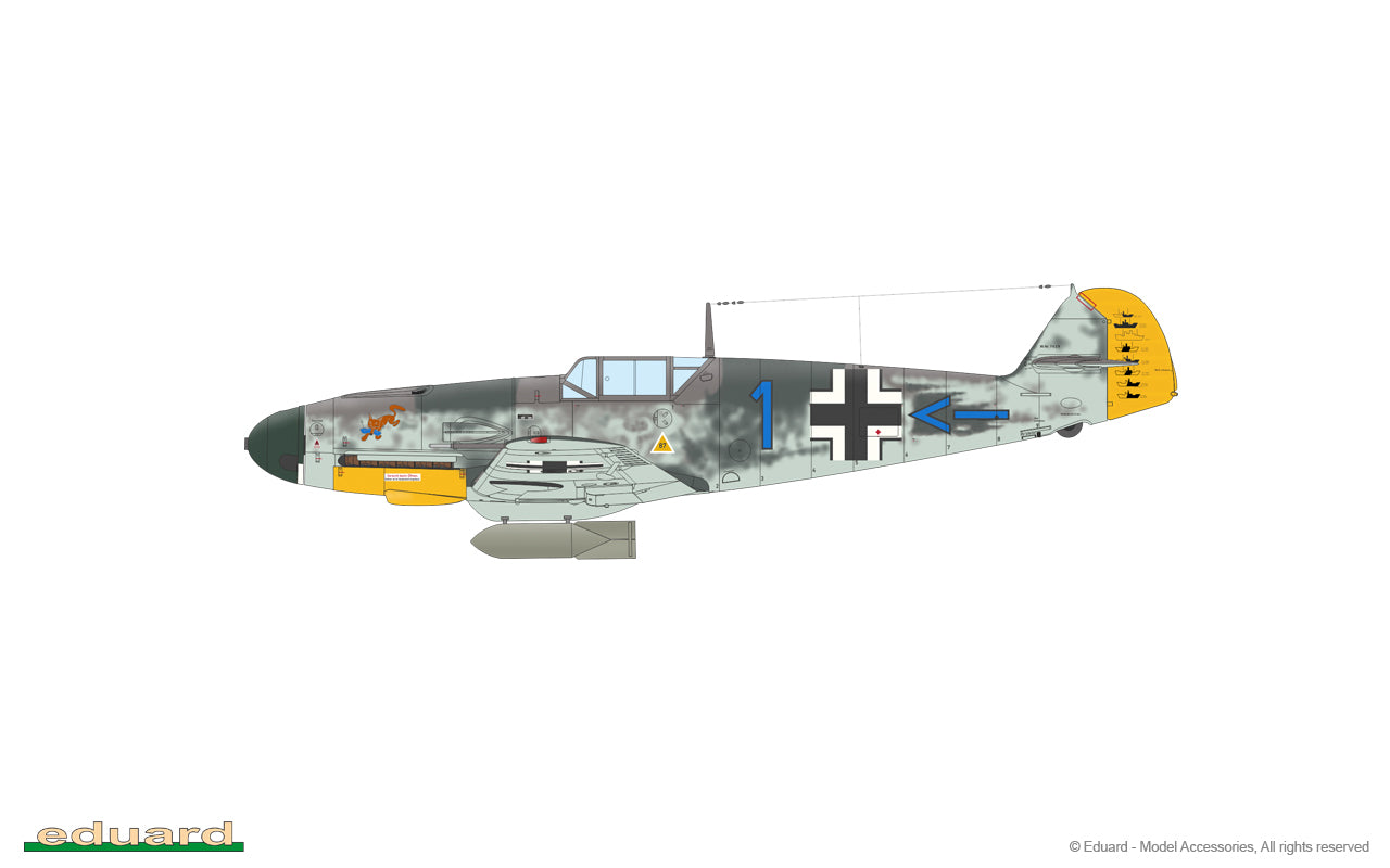 Eduard 70155 1:72 Messerschmitt Bf109 F-4 ProfiPACK Edition