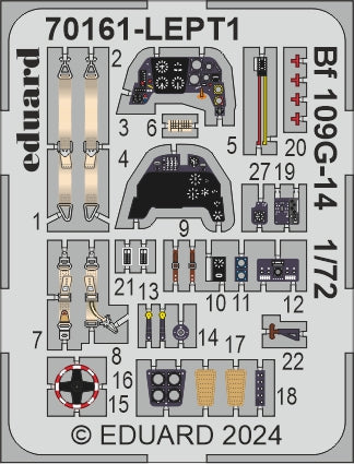 Eduard kits 70161 1:72 Messerschmitt Bf 109G-14 ProfiPACK edition