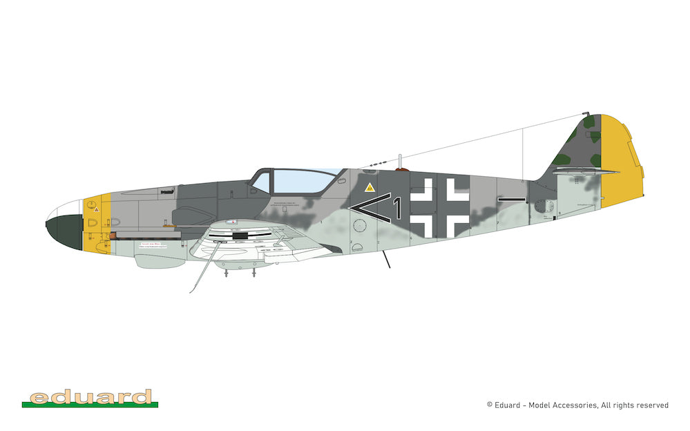 Eduard kits 70166 1:72 Messerschmitt Bf-109K-4 The ProfiPACK edition kit
