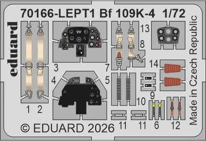 Eduard kits 70166 1:72 Messerschmitt Bf-109K-4 The ProfiPACK edition kit