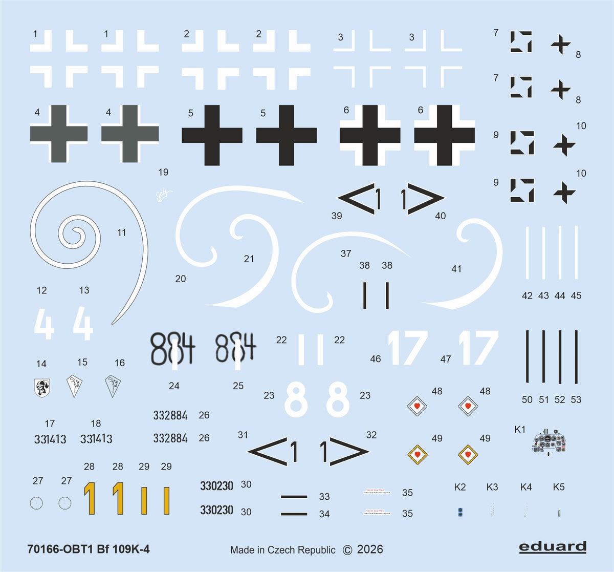 Eduard kits 70166 1:72 Messerschmitt Bf-109K-4 The ProfiPACK edition kit