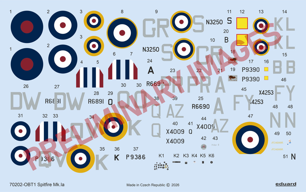 Eduard kits 70202 1:72 Supermarine Spitfire Mk.Ia The ProfiPACK edition