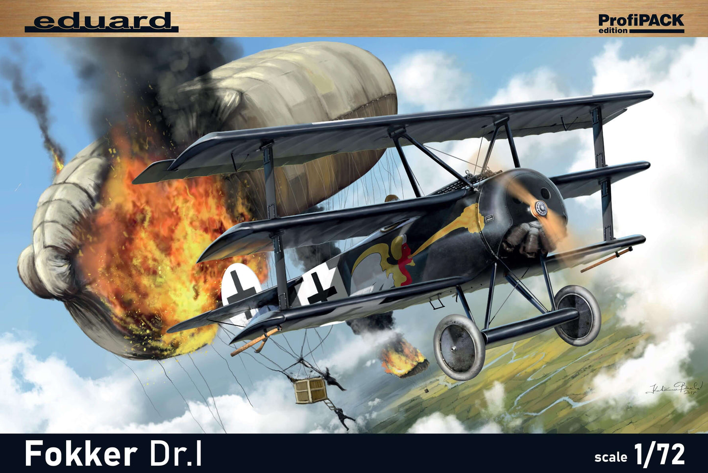 Eduard kits 7039 1:72 Fokker Dr.I Triplane ProfiPACK edition