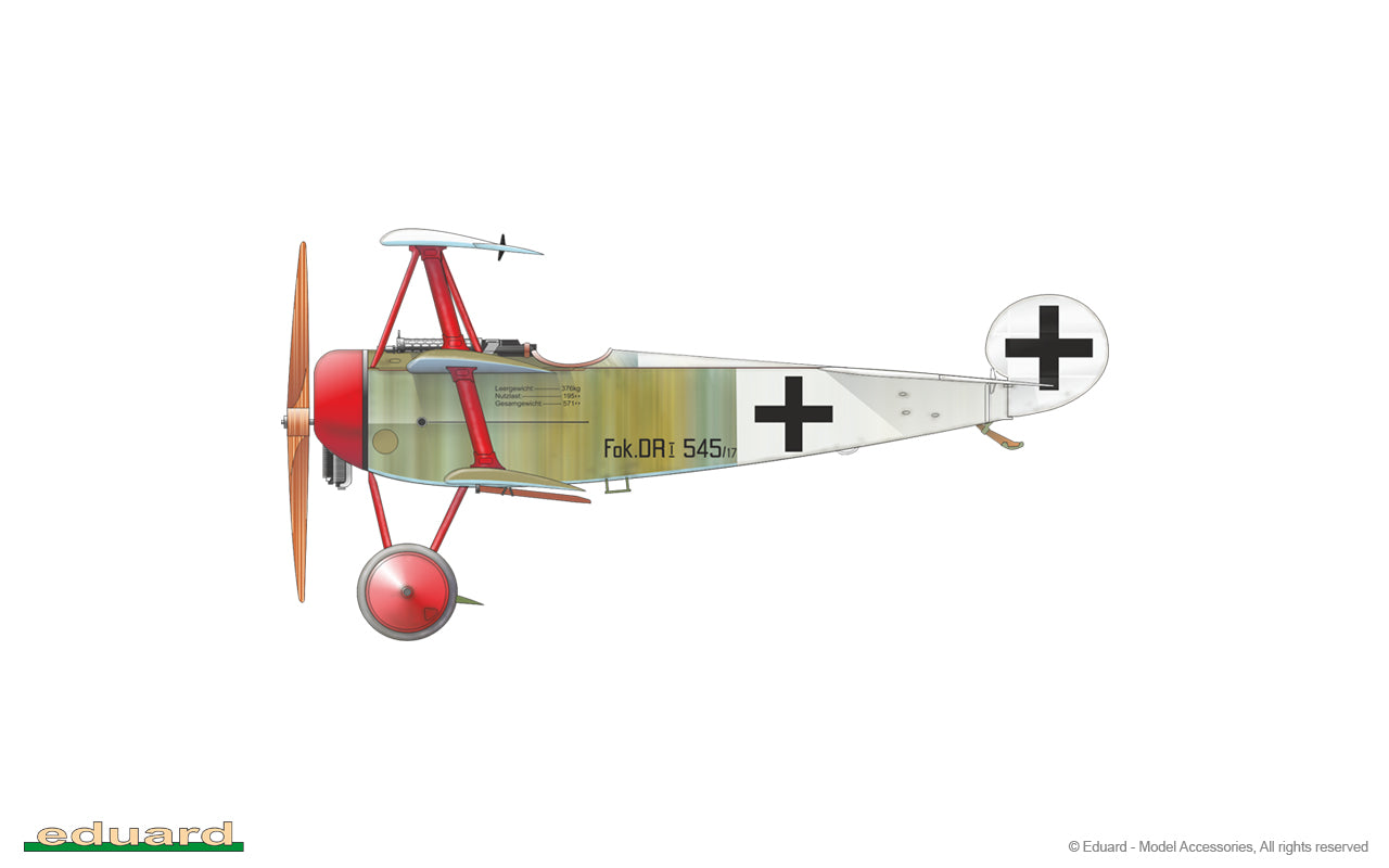 Eduard kits 7039 1:72 Fokker Dr.I Triplane ProfiPACK edition