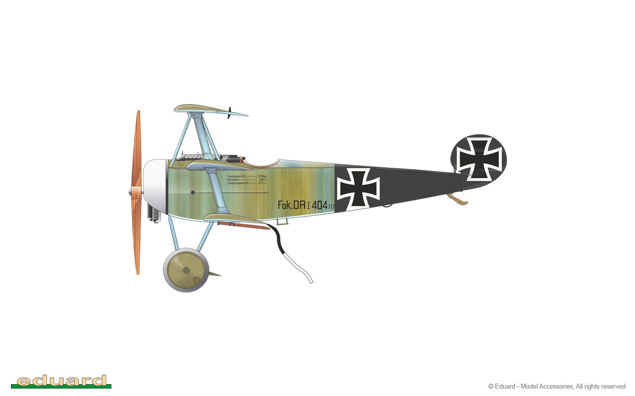 Eduard kits 7039 1:72 Fokker Dr.I Triplane ProfiPACK edition