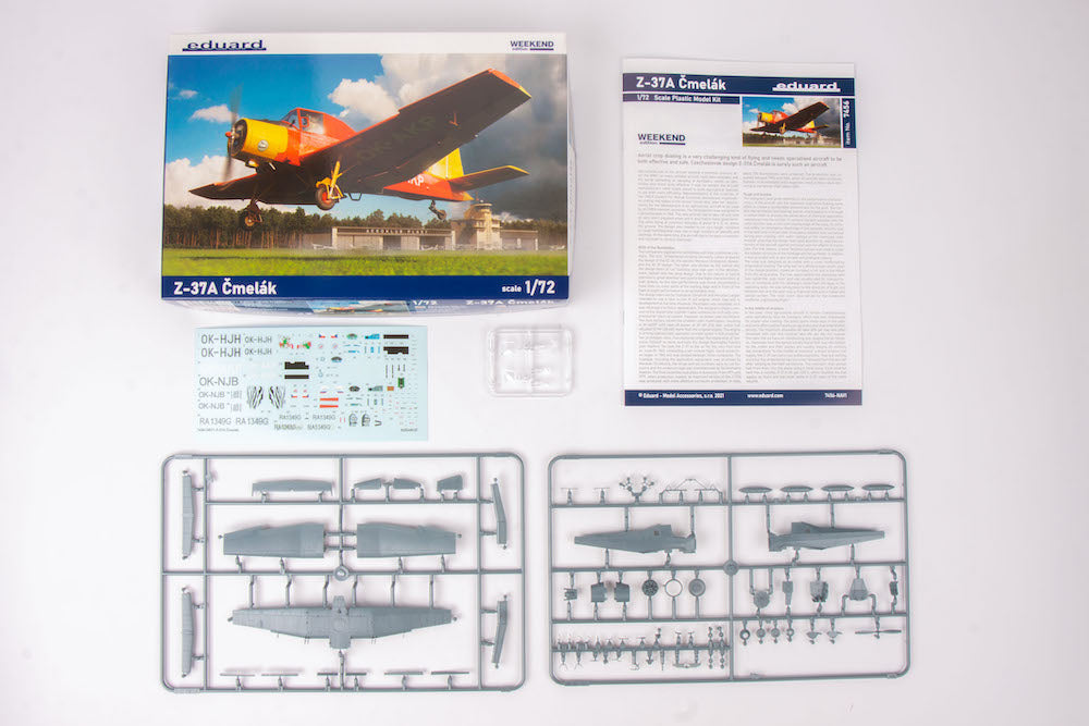 Eduard kits 7456 1:72 Let Z-37A Cmelak Weekend edition kit of Czechoslovak agricultural aircraft Z-37A Cmelak