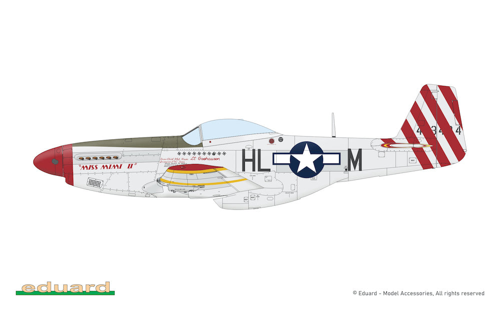 Eduard kits 7476 1:72 North-American P-51D-5 Mustang The Weekend edition