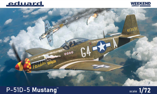 Eduard kits 7476 1:72 North-American P-51D-5 Mustang The Weekend edition