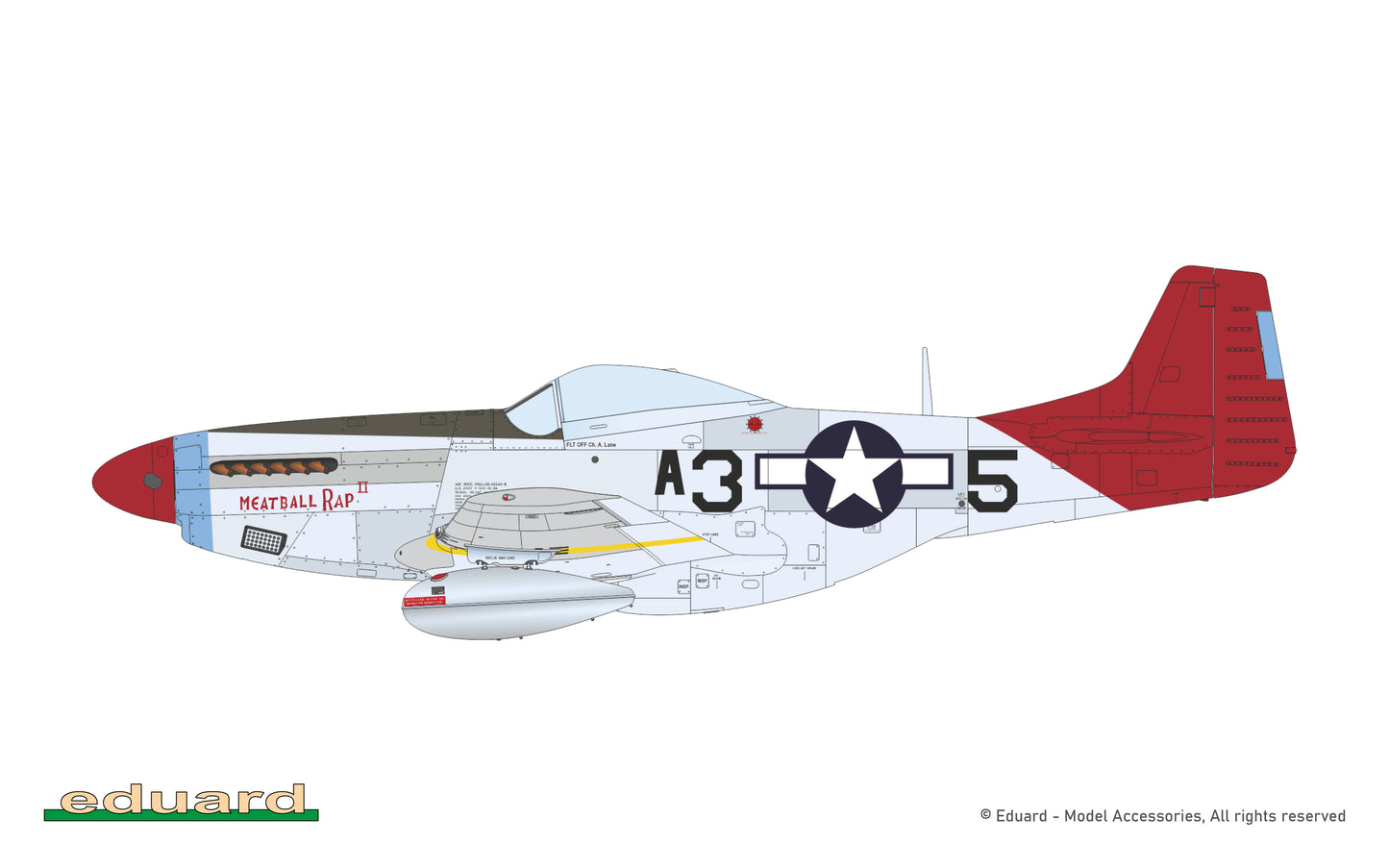 Eduard kits 7477 1:72 North-American P-51D Mustang  Weekend edition