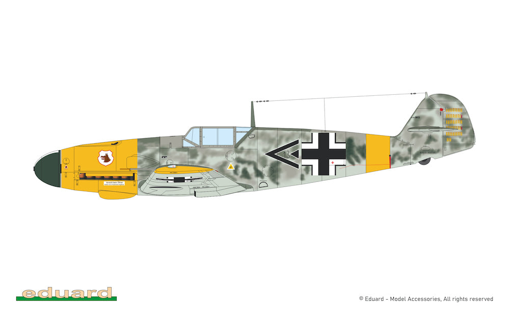 Eduard kits 7478 1:72 Messerschmitt Bf-109F-4 The Weekend edition kit of German WWII fighter plane Bf 109F-4 in 1/72 scale.- plastic parts: Eduard - marking options: 4 - decals: Eduard - PE parts: no - painting mask: no - resin parts: noCOL ABf 109F-4/Z,