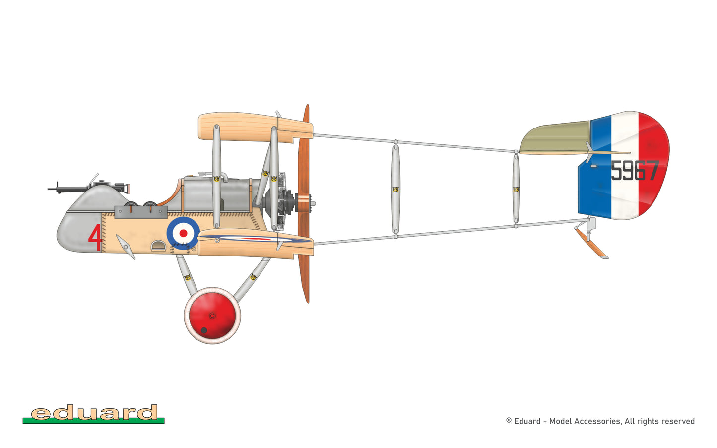 Eduard kits 8094 1:48 Airco DH.2 ProfiPACK edition