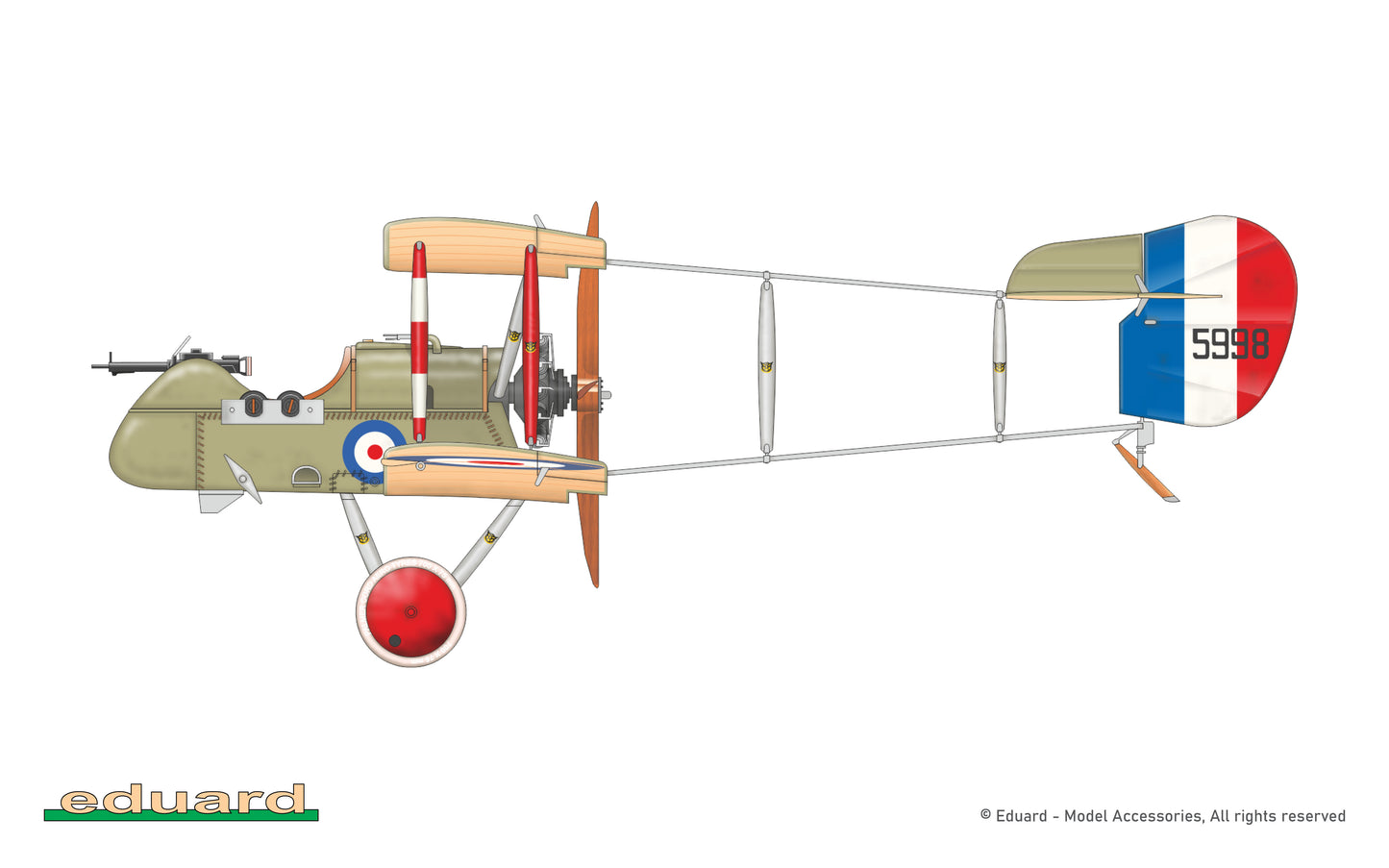 Eduard kits 8094 1:48 Airco DH.2 ProfiPACK edition