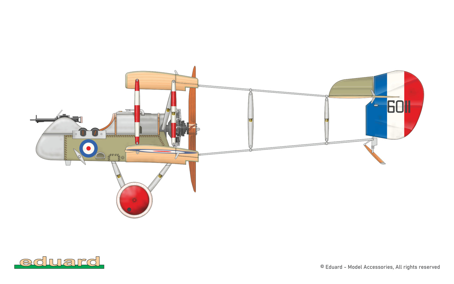 Eduard kits 8094 1:48 Airco DH.2 ProfiPACK edition