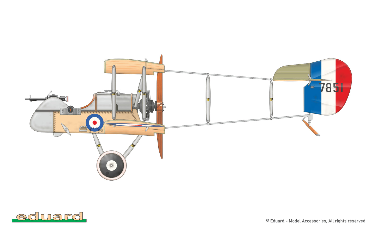 Eduard kits 8094 1:48 Airco DH.2 ProfiPACK edition