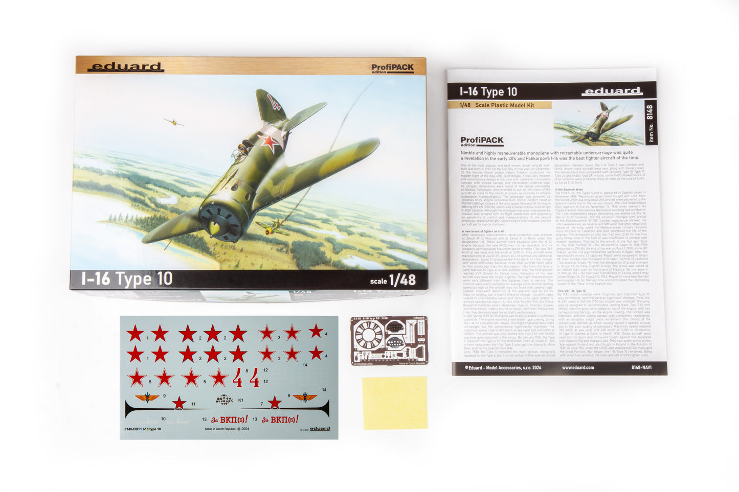 Eduard kits 8148 1:48 Polikarpov I-16 type 10 ProfiPack edition