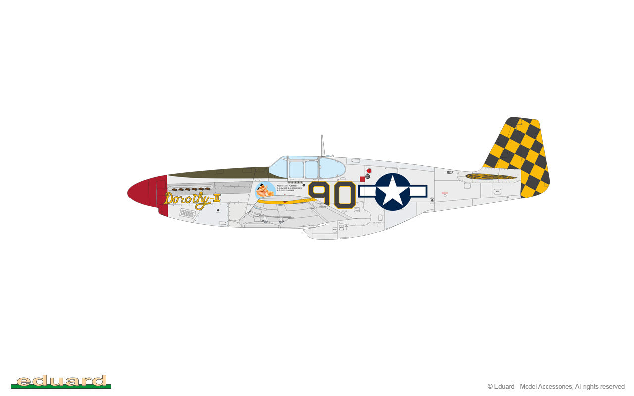 Eduard kits 82107 1:48 P-51B Mustang Birdcage canopy ProfiPACK edition