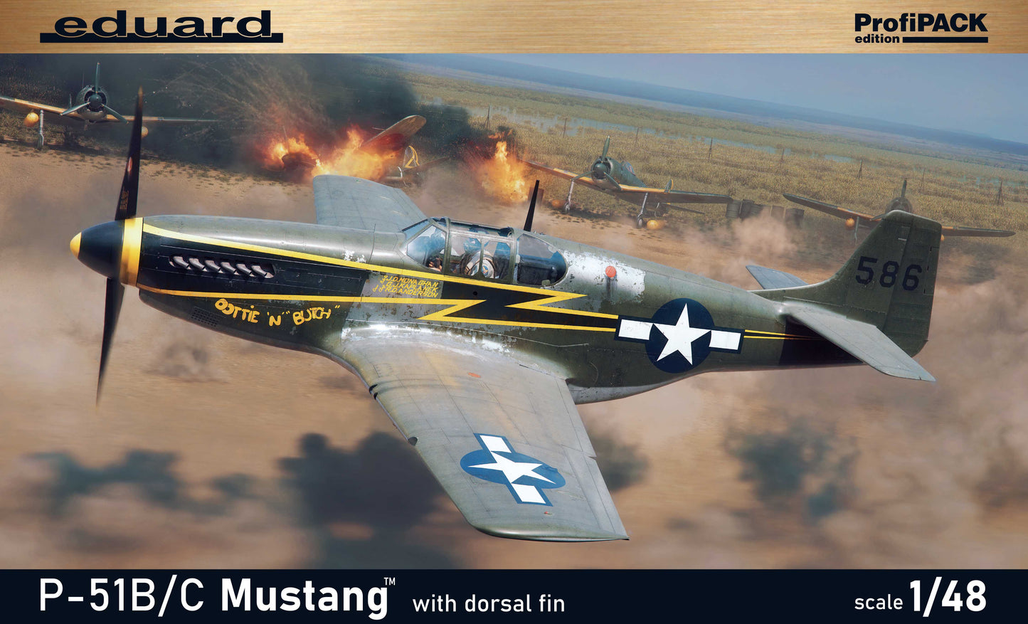 Eduard kits 82108 1:48 North-American P-51B/C Mustang with dorsal fin