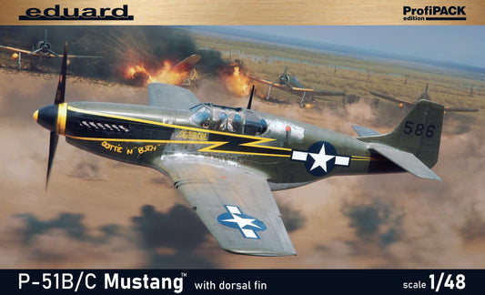 Eduard kits 82108 1:48 North-American P-51B/C Mustang with dorsal fin