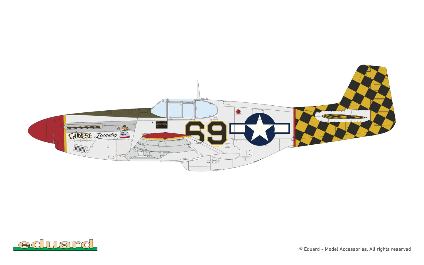 Eduard kits 82108 1:48 North-American P-51B/C Mustang with dorsal fin