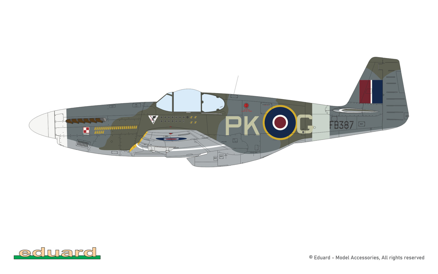 Eduard kits 82109 1:48 North-American Mustang Mk.III  ProfiPACK edition