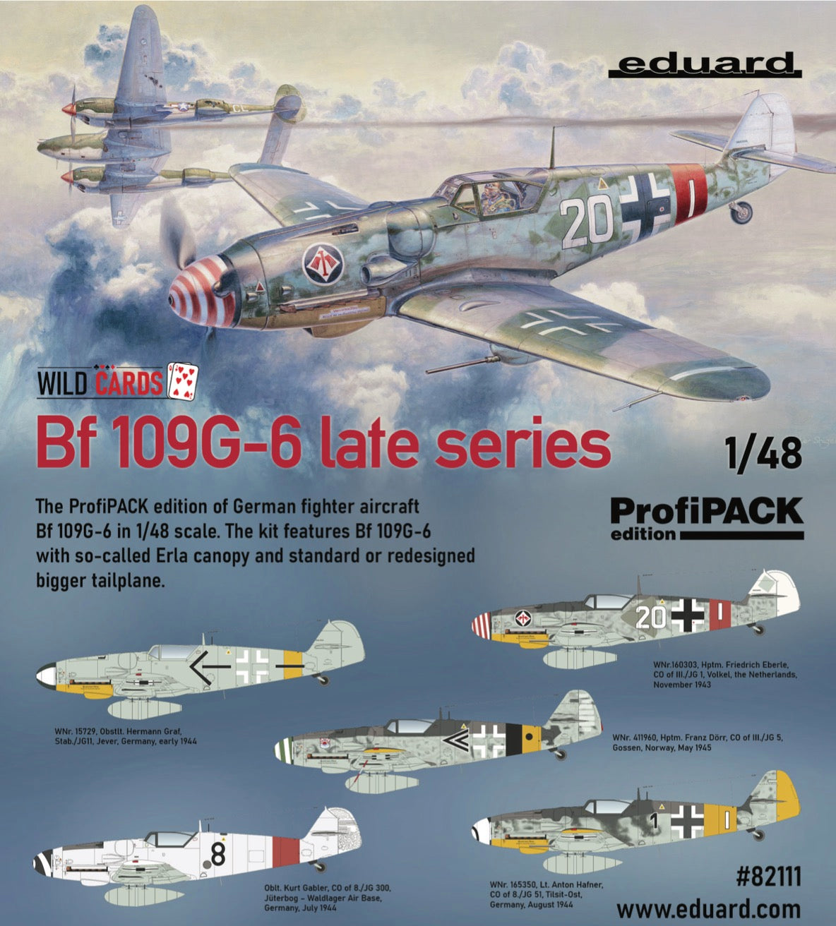 Eduard 82111 1:48 Messerschmitt Bf109 G-6 Late Series - ProfiPack edition