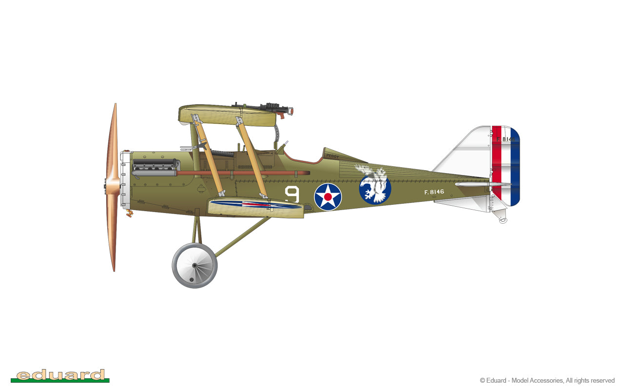 Eduard kits 82131 1:48 Royal_Aircraft_Factory S.E.5a Wolseley Viper Profipack